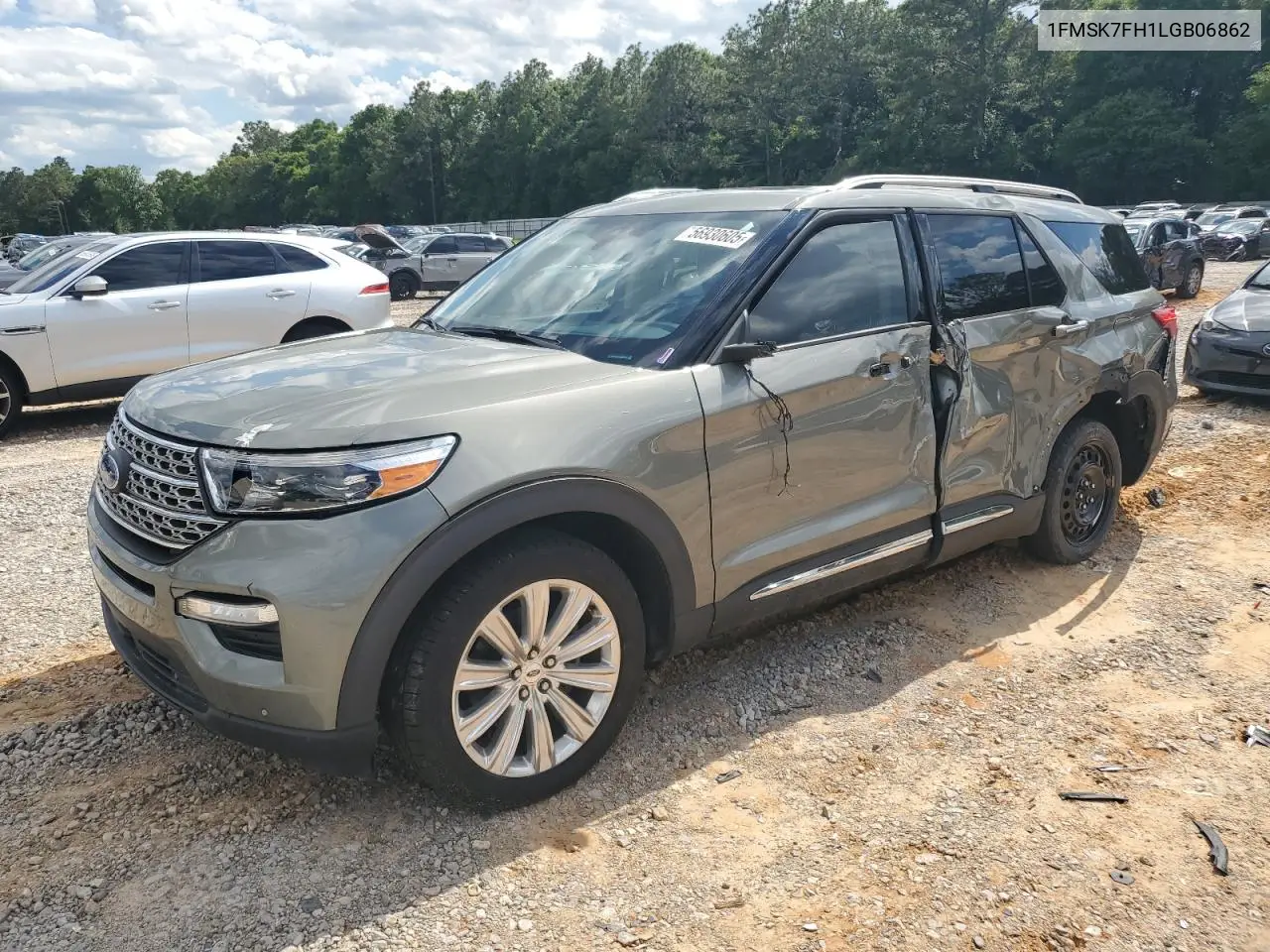 2020 Ford Explorer Limited VIN: 1FMSK7FH1LGB06862 Lot: 56930605