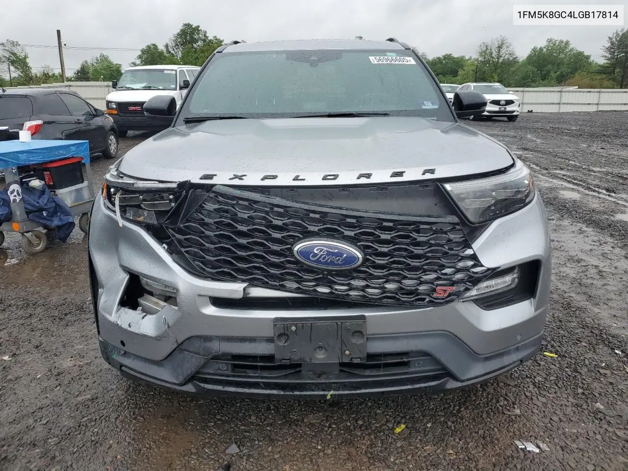 2020 Ford Explorer St VIN: 1FM5K8GC4LGB17814 Lot: 56966605
