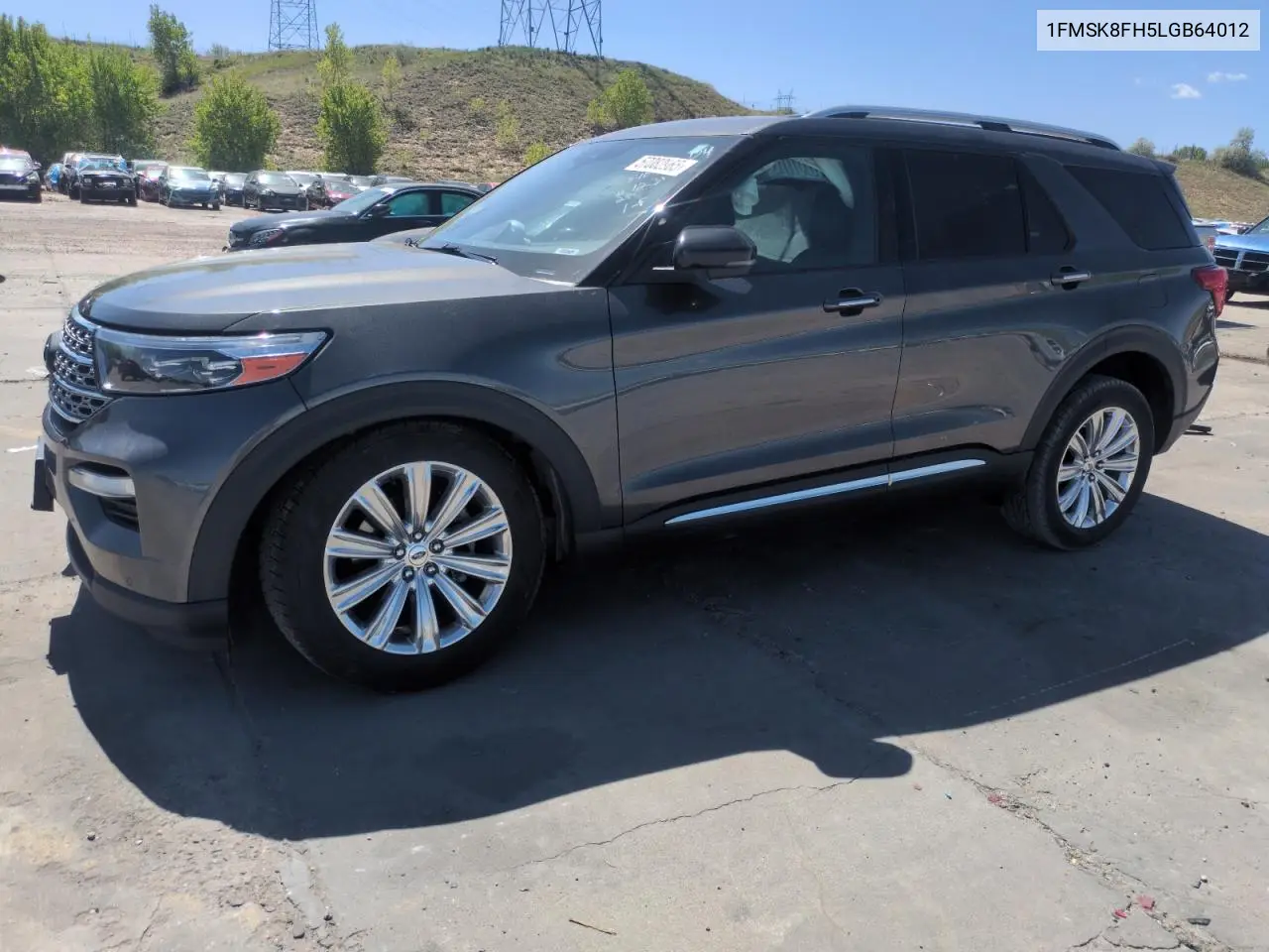 2020 Ford Explorer Limited VIN: 1FMSK8FH5LGB64012 Lot: 57082965