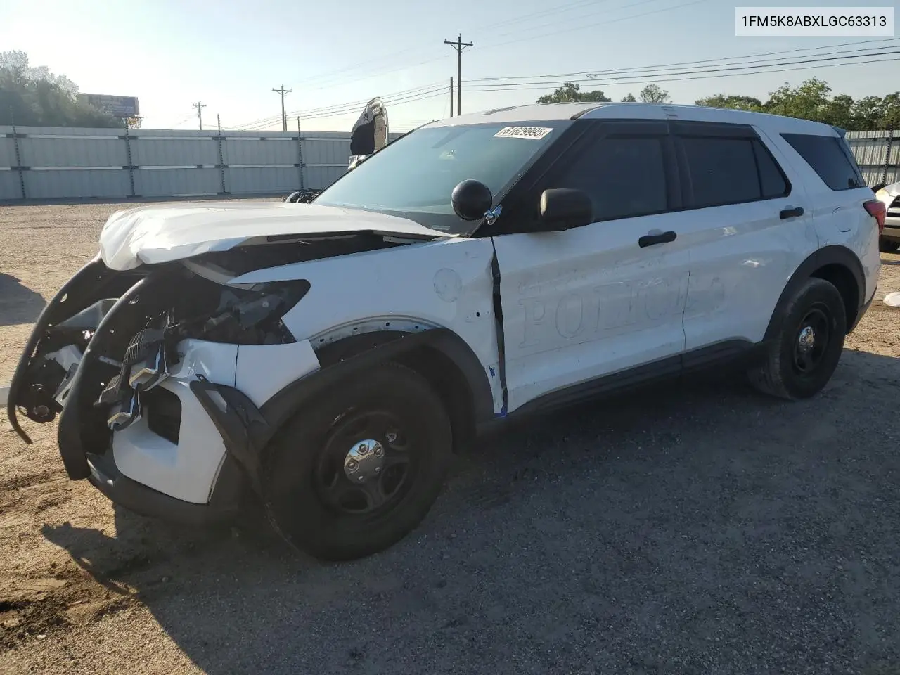 2020 Ford Explorer Police Interceptor VIN: 1FM5K8ABXLGC63313 Lot: 61629995