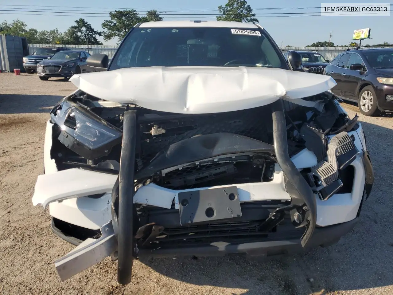 2020 Ford Explorer Police Interceptor VIN: 1FM5K8ABXLGC63313 Lot: 61629995