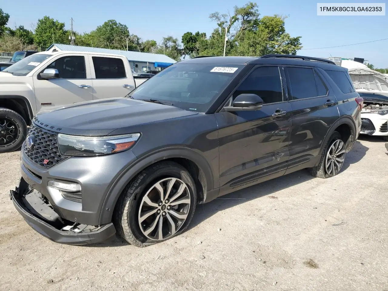 2020 Ford Explorer St VIN: 1FM5K8GC3LGA62353 Lot: 61676725