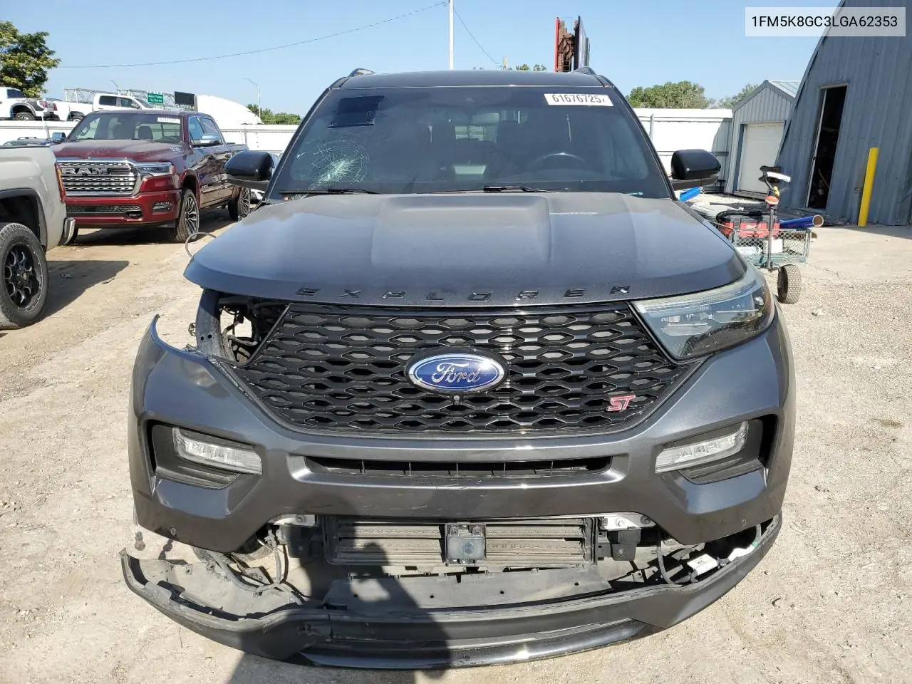 2020 Ford Explorer St VIN: 1FM5K8GC3LGA62353 Lot: 61676725