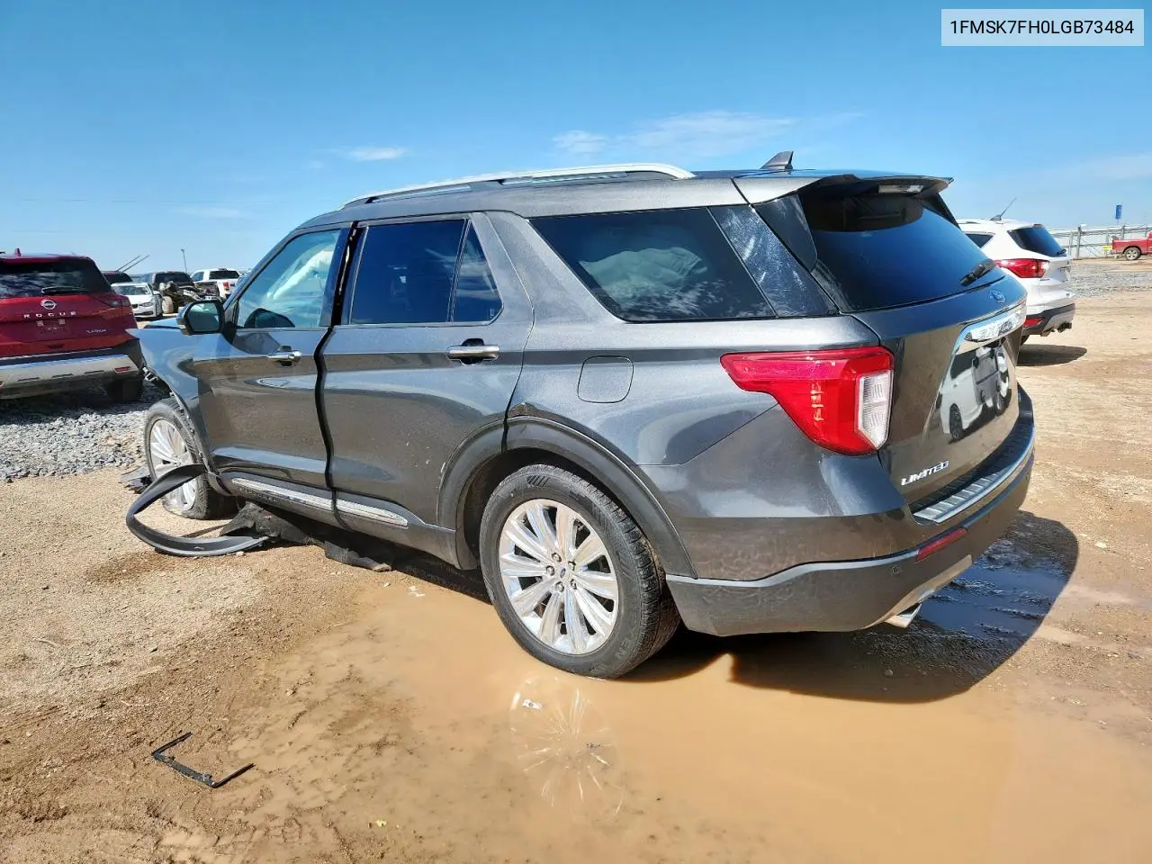 2020 Ford Explorer Limited VIN: 1FMSK7FH0LGB73484 Lot: 62210645