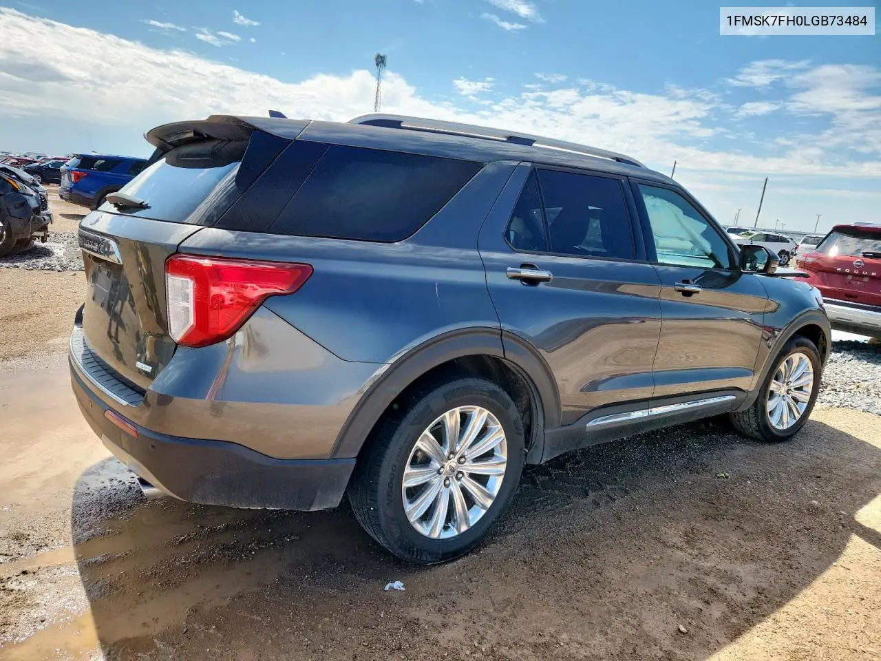 2020 Ford Explorer Limited VIN: 1FMSK7FH0LGB73484 Lot: 62210645