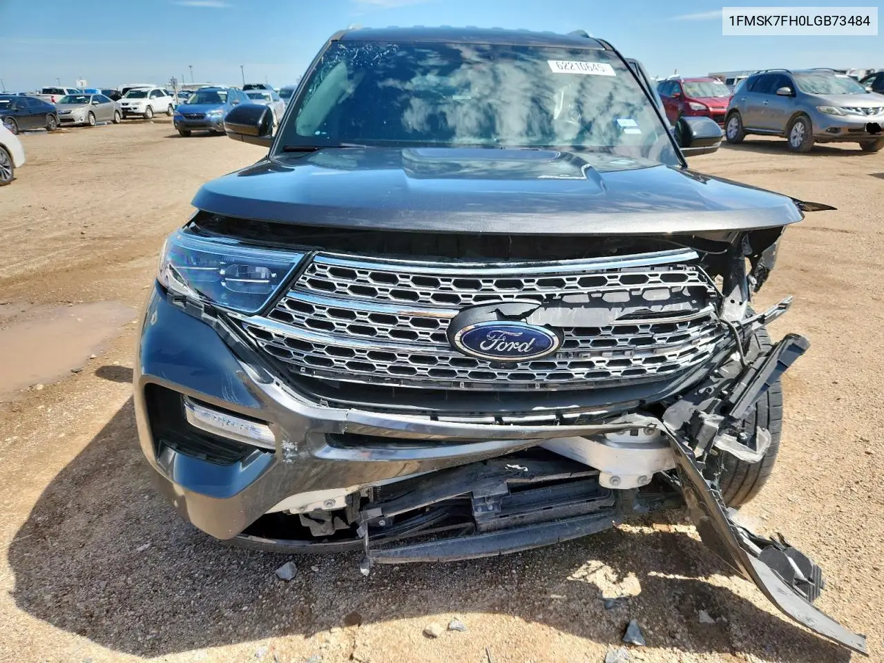 2020 Ford Explorer Limited VIN: 1FMSK7FH0LGB73484 Lot: 62210645