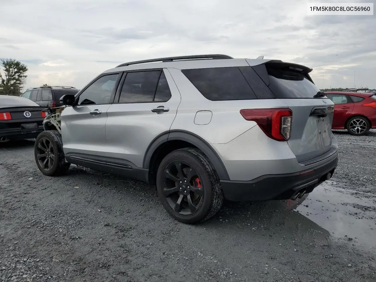 2020 Ford Explorer St VIN: 1FM5K8GC8LGC56960 Lot: 62392625