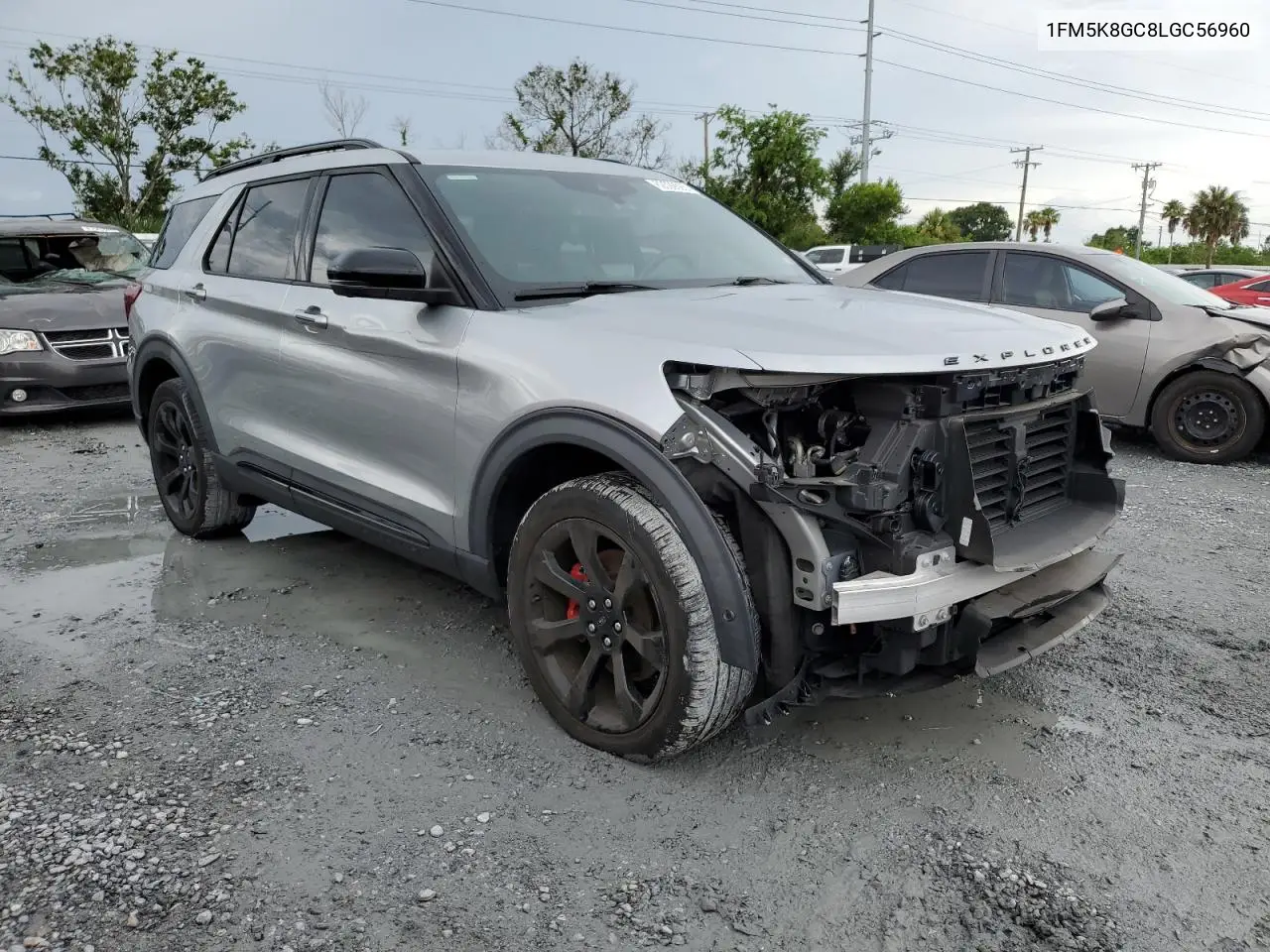 2020 Ford Explorer St VIN: 1FM5K8GC8LGC56960 Lot: 62392625