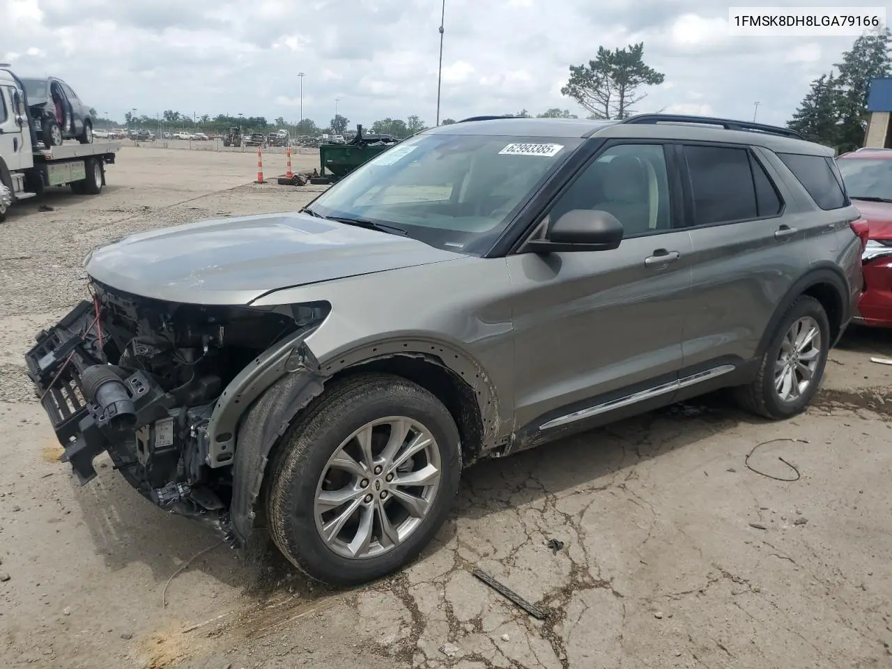 2020 Ford Explorer Xlt VIN: 1FMSK8DH8LGA79166 Lot: 62993385