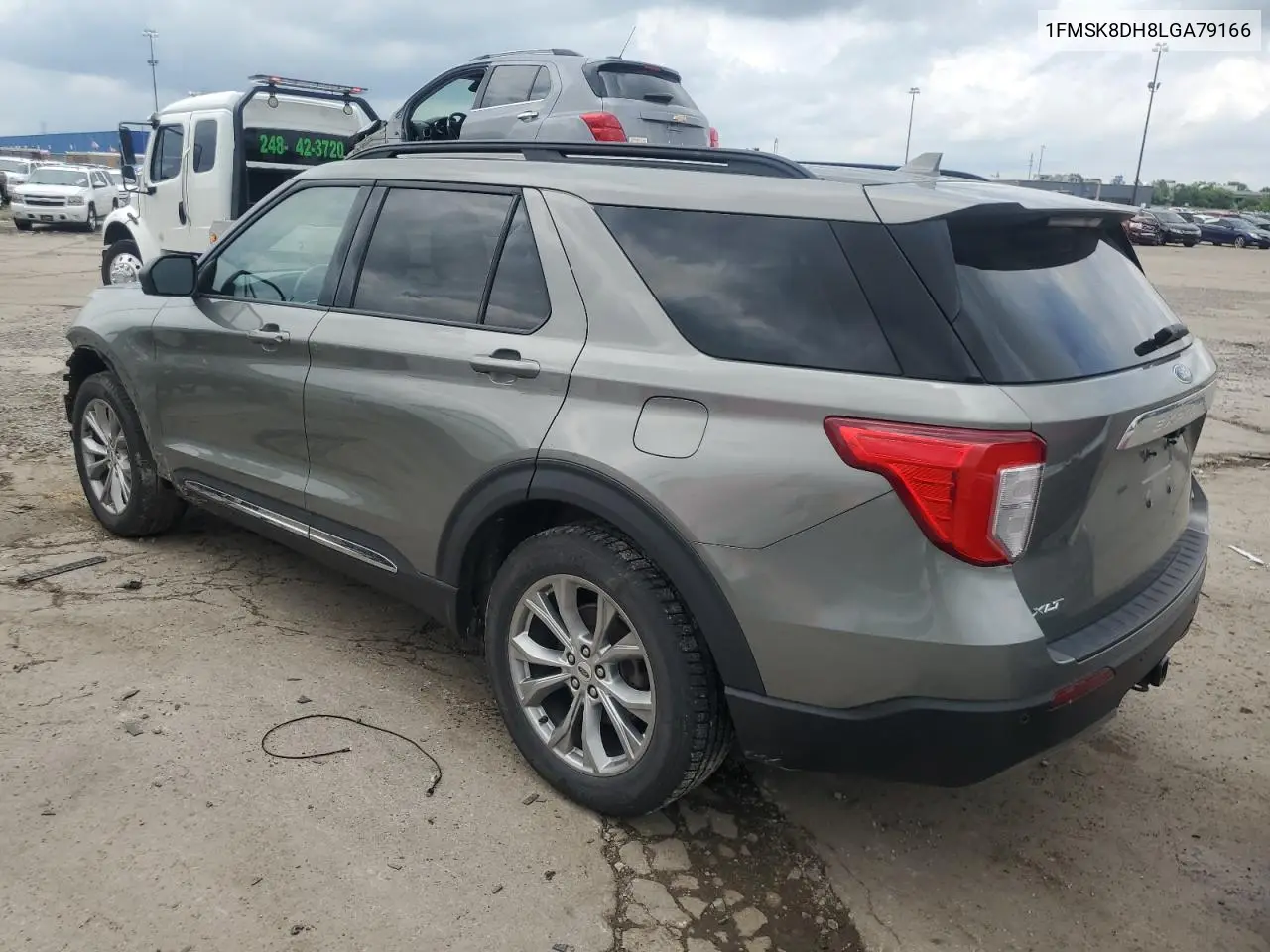 2020 Ford Explorer Xlt VIN: 1FMSK8DH8LGA79166 Lot: 62993385