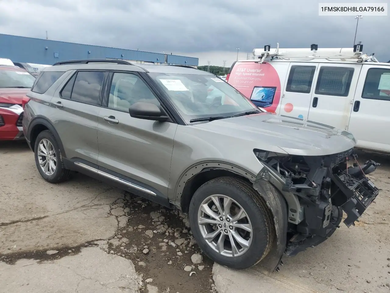 2020 Ford Explorer Xlt VIN: 1FMSK8DH8LGA79166 Lot: 62993385