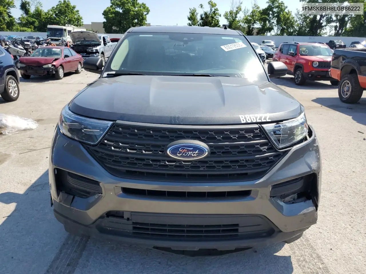 2020 Ford Explorer VIN: 1FMSK8BH8LGB86222 Lot: 63019555