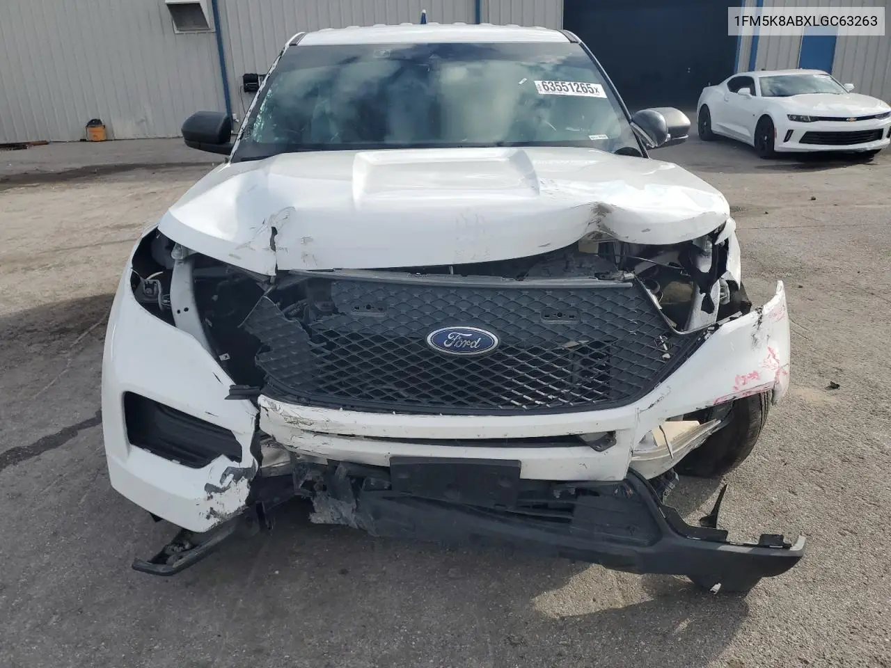 2020 Ford Explorer Police Interceptor VIN: 1FM5K8ABXLGC63263 Lot: 63551265