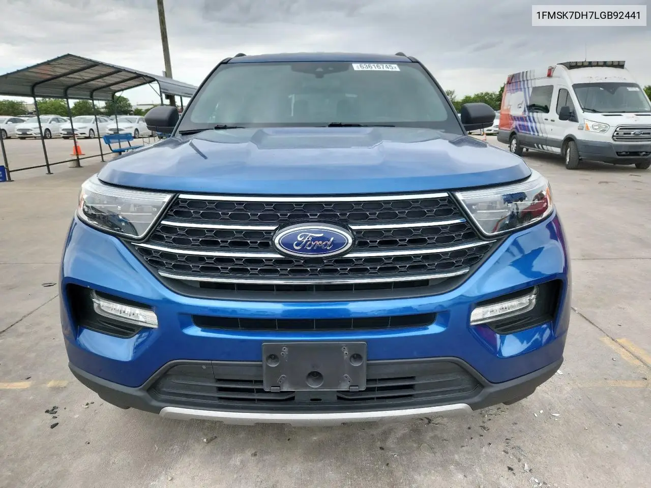 2020 Ford Explorer Xlt VIN: 1FMSK7DH7LGB92441 Lot: 63616745