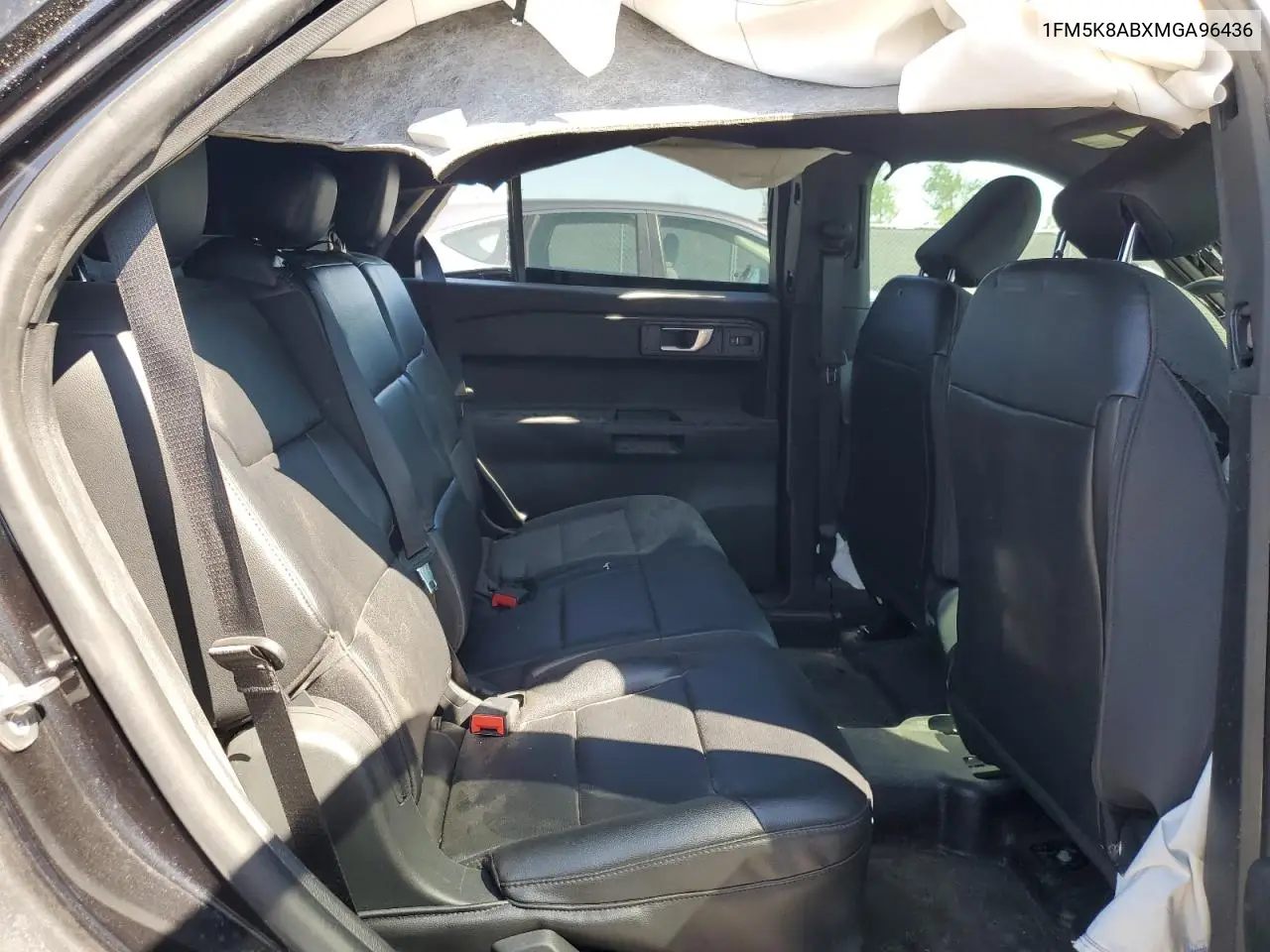 2021 Ford Explorer Police Interceptor VIN: 1FM5K8ABXMGA96436 Lot: 48943685