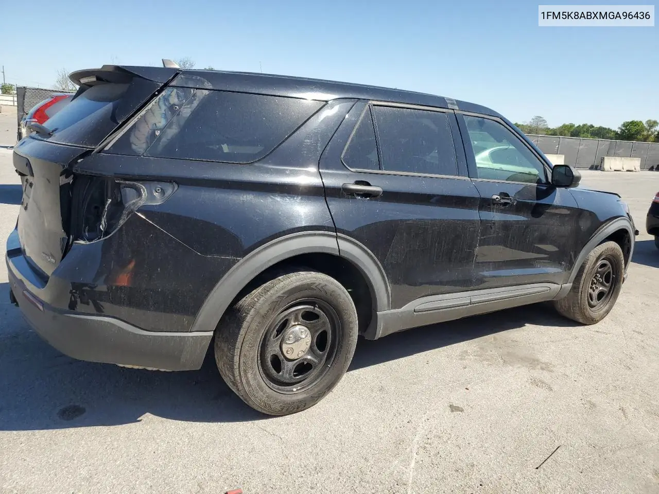 2021 Ford Explorer Police Interceptor VIN: 1FM5K8ABXMGA96436 Lot: 48943685