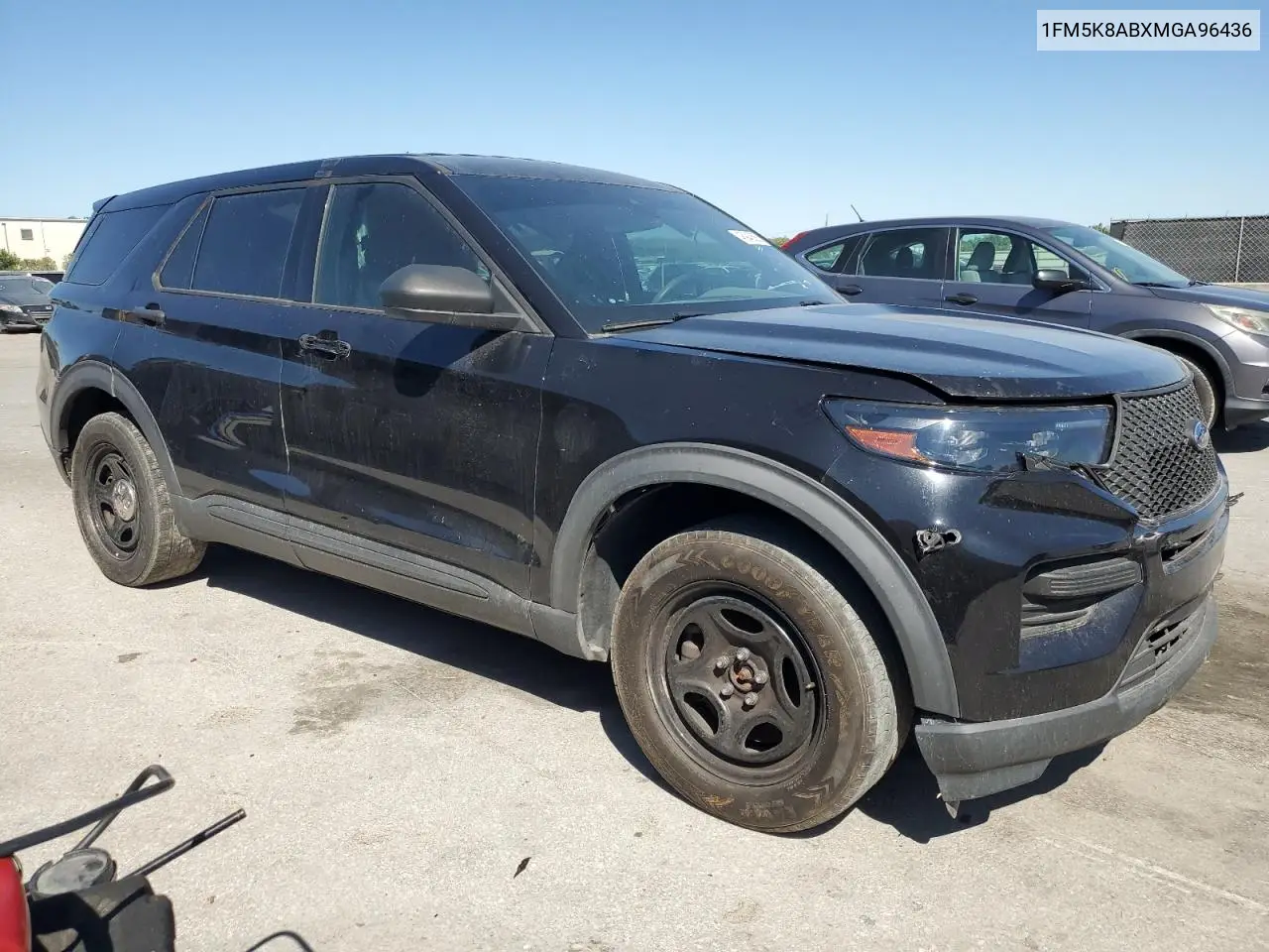 2021 Ford Explorer Police Interceptor VIN: 1FM5K8ABXMGA96436 Lot: 48943685