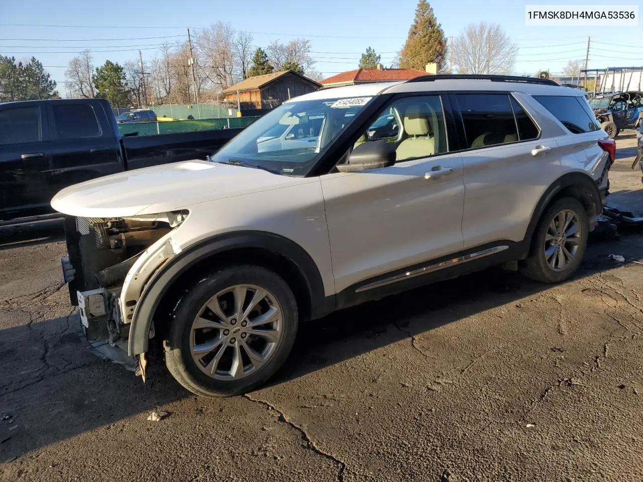 2021 Ford Explorer Xlt VIN: 1FMSK8DH4MGA53536 Lot: 51454085