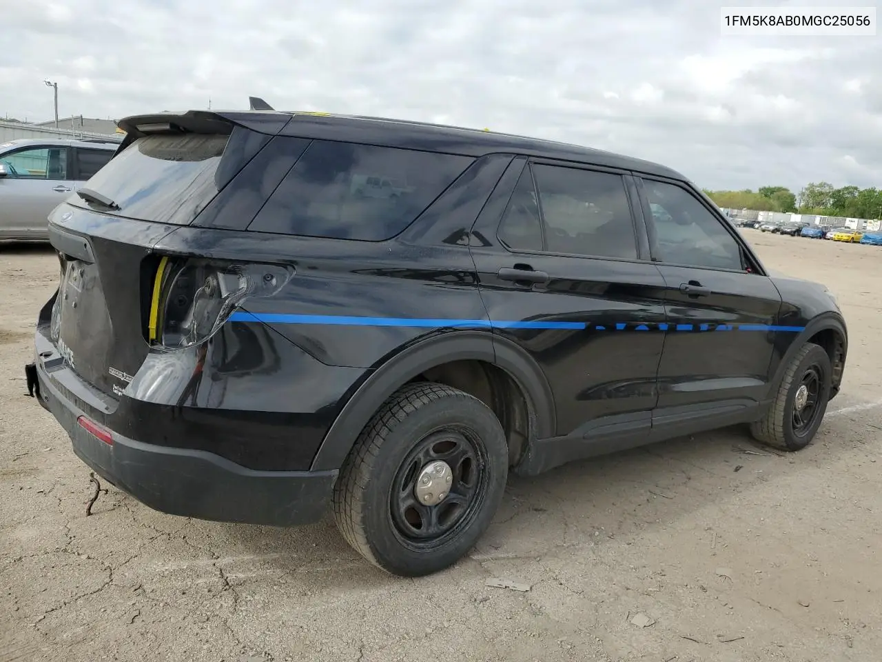 2021 Ford Explorer Police Interceptor VIN: 1FM5K8AB0MGC25056 Lot: 53846705