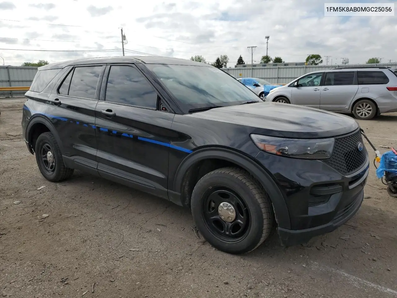2021 Ford Explorer Police Interceptor VIN: 1FM5K8AB0MGC25056 Lot: 53846705