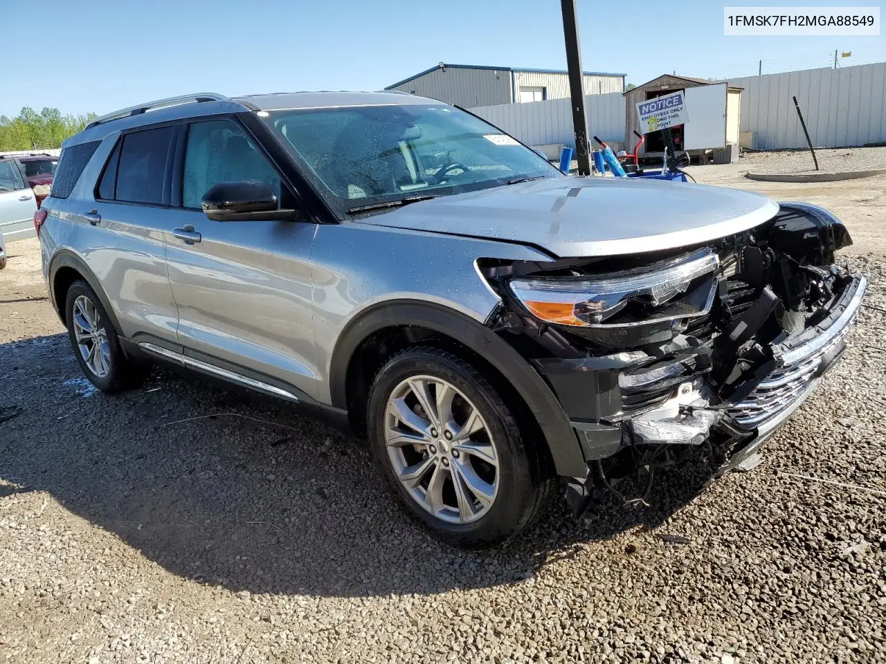 2021 Ford Explorer Limited VIN: 1FMSK7FH2MGA88549 Lot: 54145295