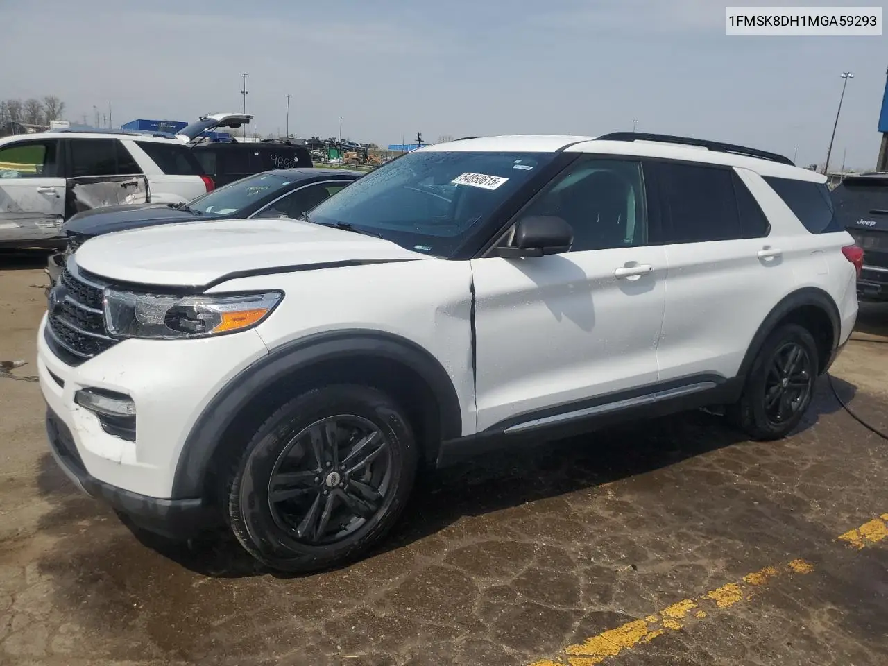 2021 Ford Explorer Xlt VIN: 1FMSK8DH1MGA59293 Lot: 54850615