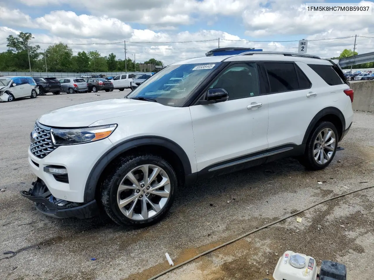 2021 Ford Explorer Platinum VIN: 1FM5K8HC7MGB59037 Lot: 55938445