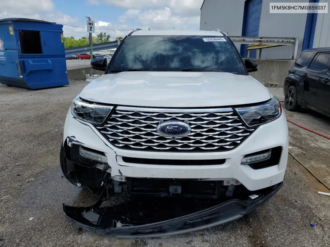 2021 Ford Explorer Platinum VIN: 1FM5K8HC7MGB59037 Lot: 55938445