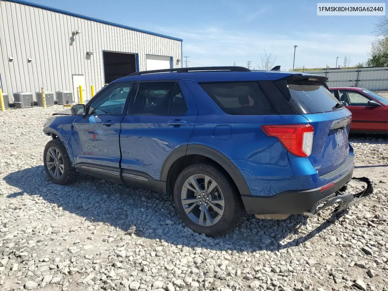 2021 Ford Explorer Xlt VIN: 1FMSK8DH3MGA62440 Lot: 56403055