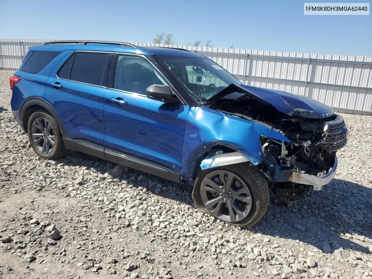 2021 Ford Explorer Xlt VIN: 1FMSK8DH3MGA62440 Lot: 56403055