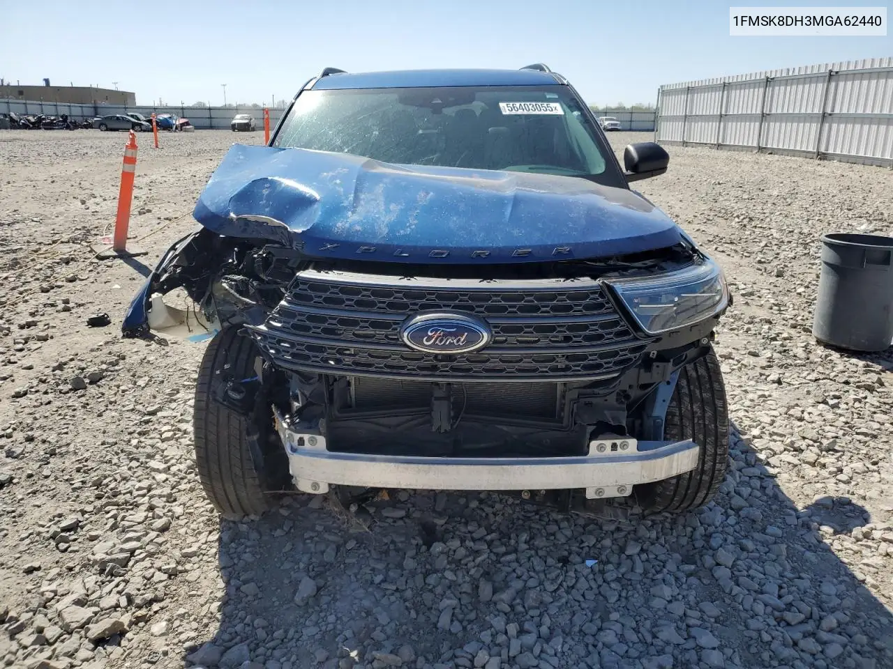 2021 Ford Explorer Xlt VIN: 1FMSK8DH3MGA62440 Lot: 56403055