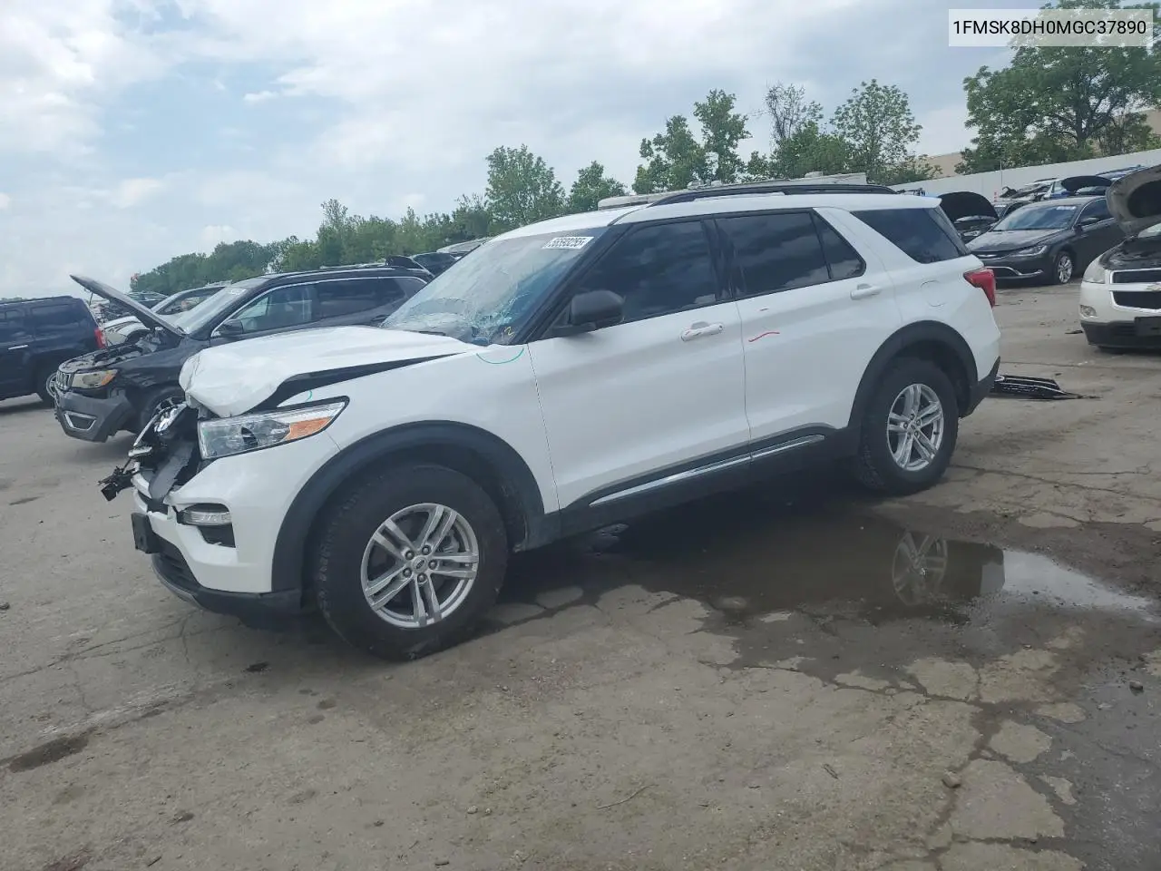 2021 Ford Explorer Xlt VIN: 1FMSK8DH0MGC37890 Lot: 56593255