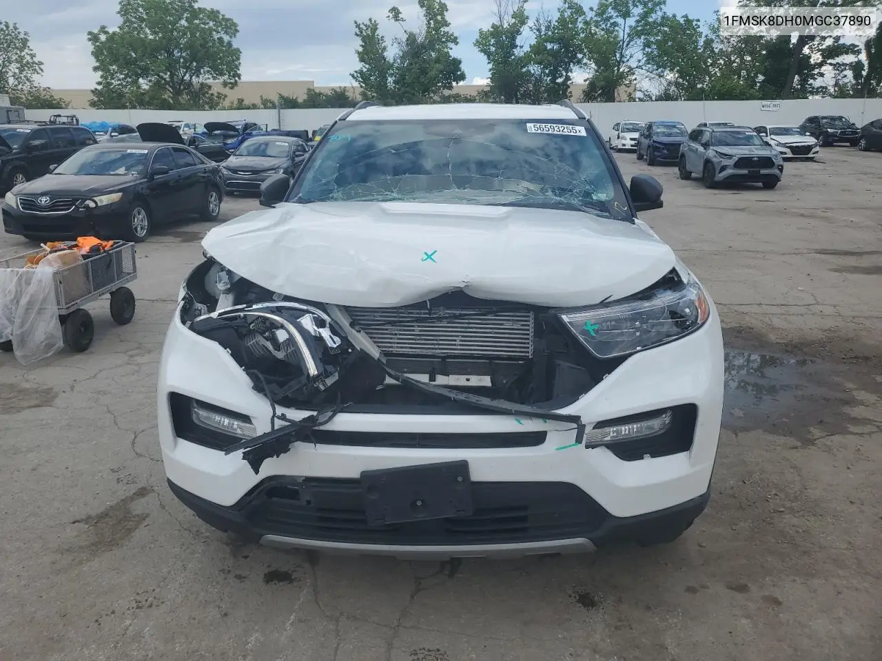 2021 Ford Explorer Xlt VIN: 1FMSK8DH0MGC37890 Lot: 56593255
