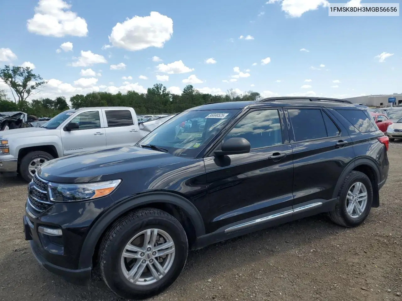 2021 Ford Explorer Xlt VIN: 1FMSK8DH3MGB56656 Lot: 56699525