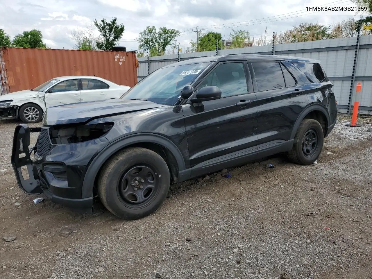 2021 Ford Explorer Police Interceptor VIN: 1FM5K8AB2MGB21359 Lot: 56767935