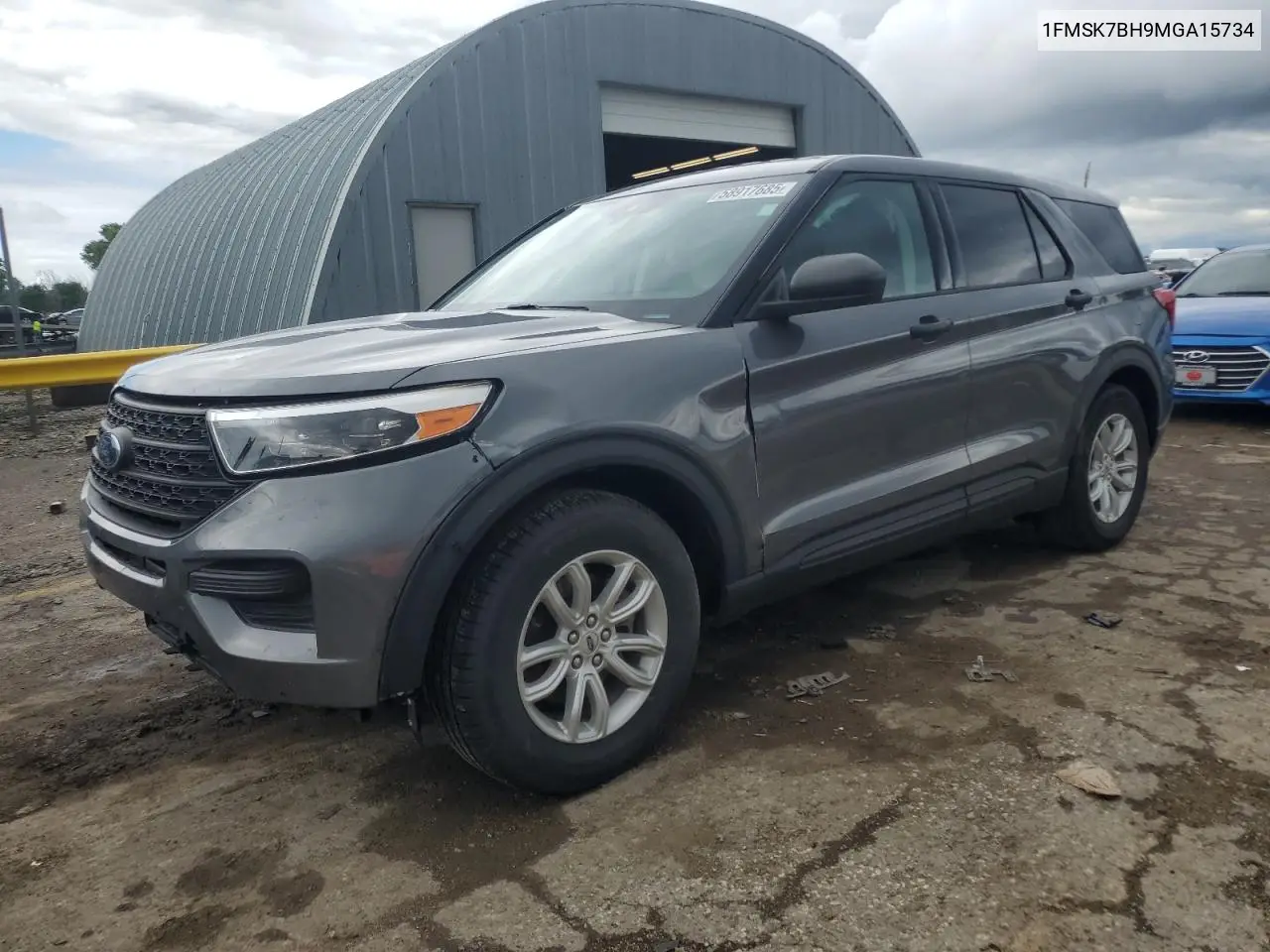 2021 Ford Explorer VIN: 1FMSK7BH9MGA15734 Lot: 58917685