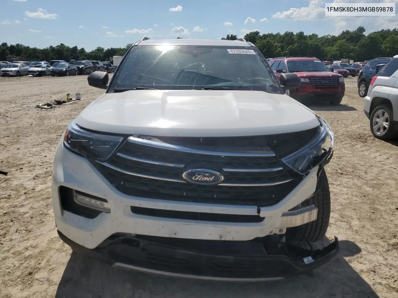 2021 Ford Explorer Xlt VIN: 1FMSK8DH3MGB59878 Lot: 62293625
