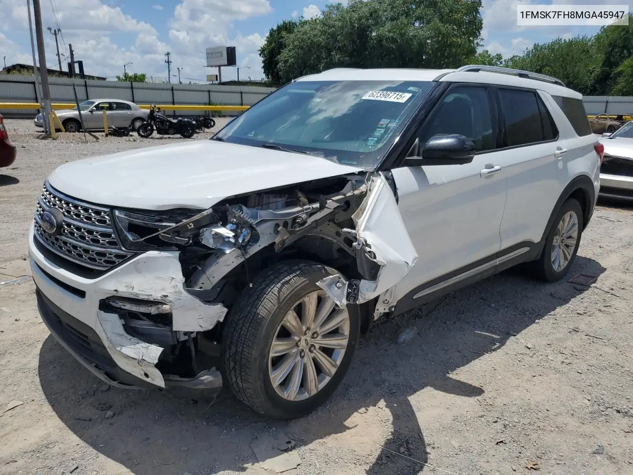2021 Ford Explorer Limited VIN: 1FMSK7FH8MGA45947 Lot: 62396715
