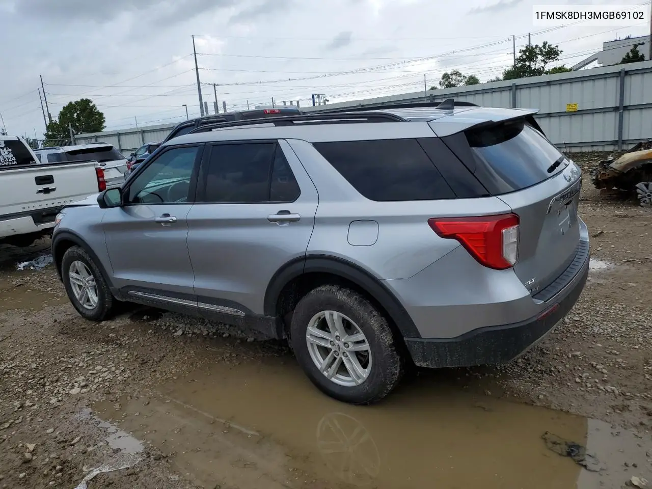 2021 Ford Explorer Xlt VIN: 1FMSK8DH3MGB69102 Lot: 62517375