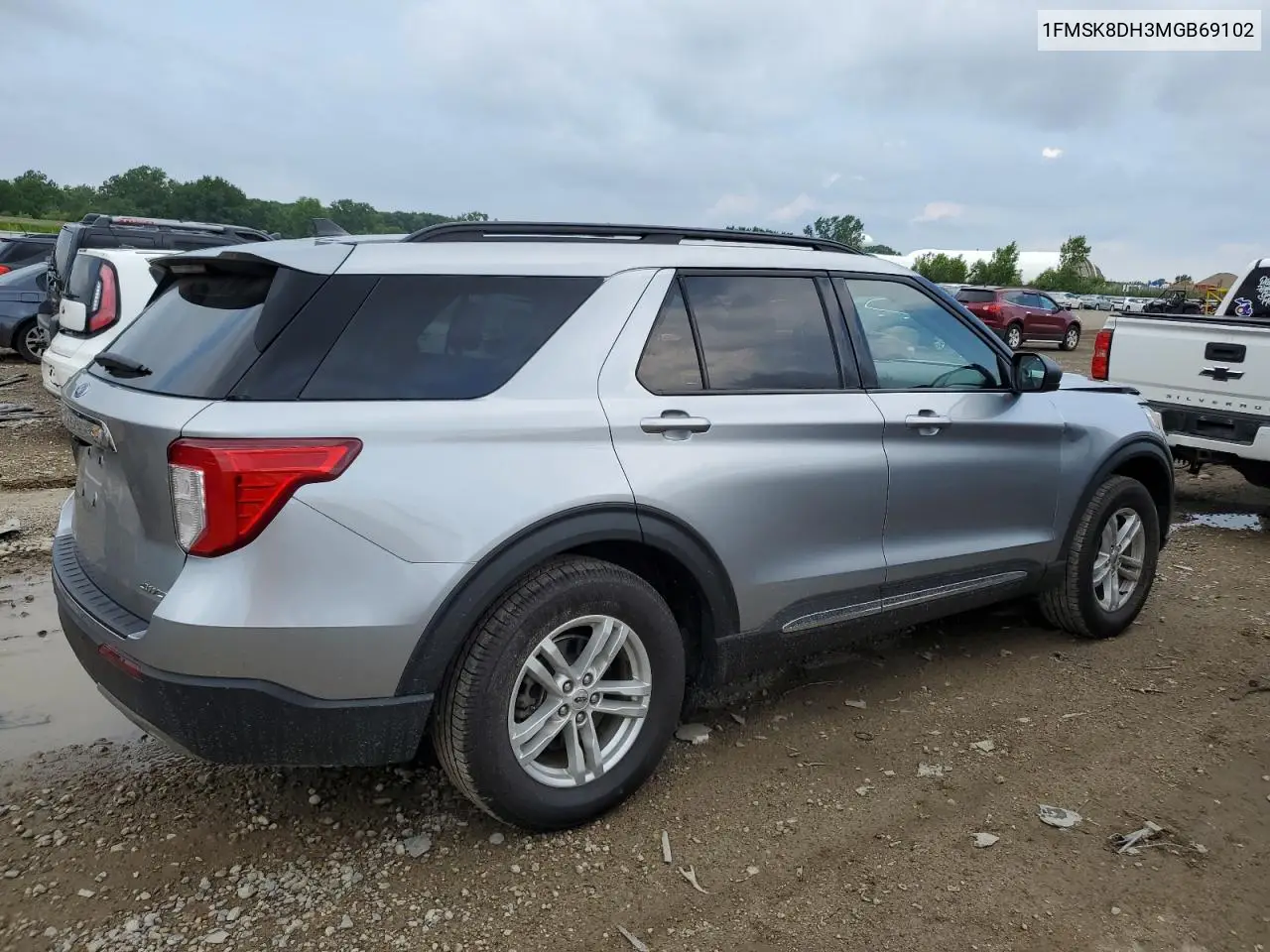 2021 Ford Explorer Xlt VIN: 1FMSK8DH3MGB69102 Lot: 62517375