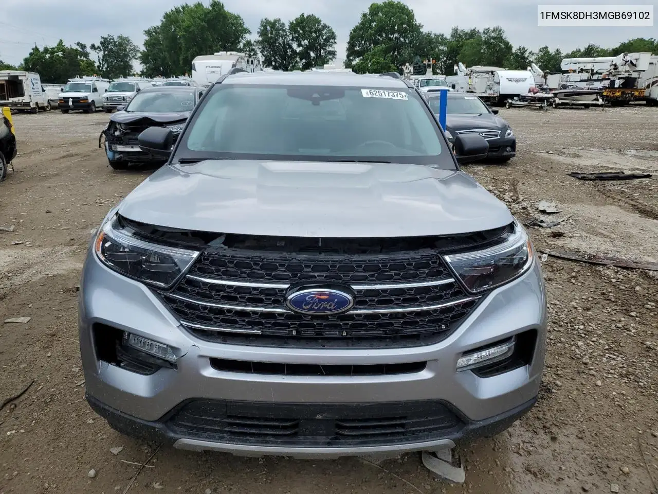 2021 Ford Explorer Xlt VIN: 1FMSK8DH3MGB69102 Lot: 62517375