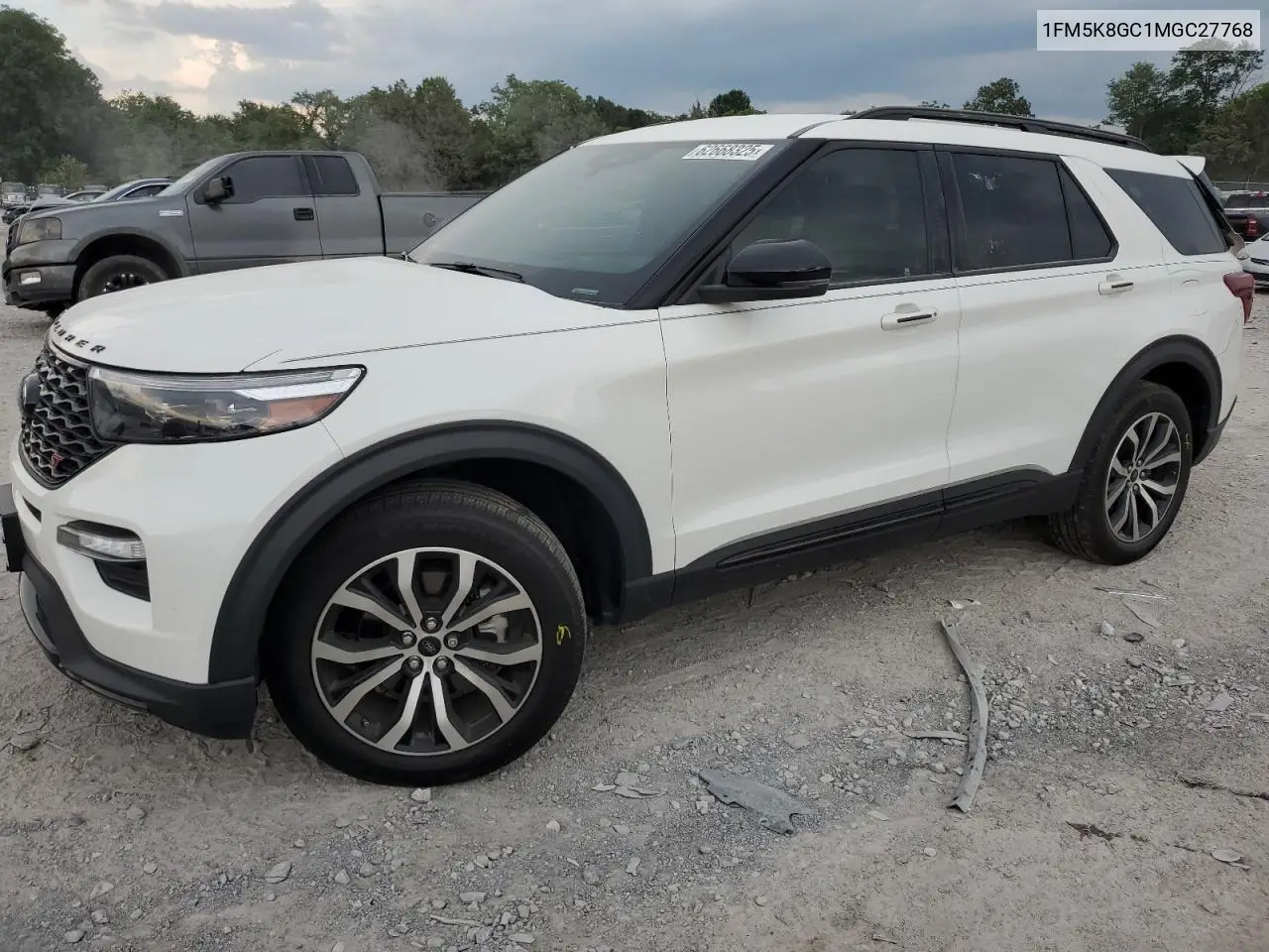 2021 Ford Explorer St VIN: 1FM5K8GC1MGC27768 Lot: 62668325