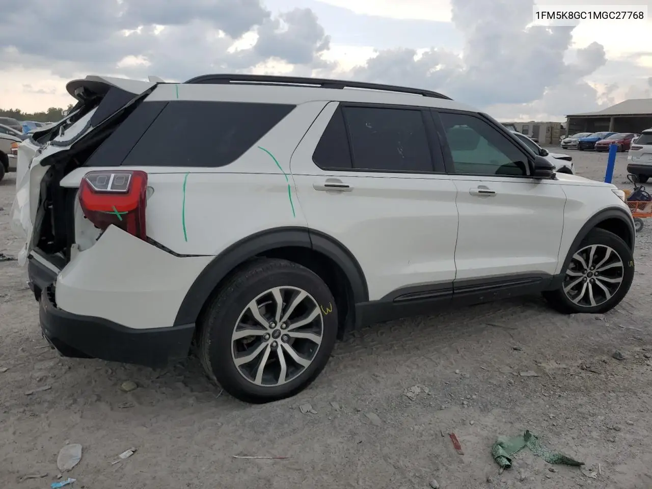 2021 Ford Explorer St VIN: 1FM5K8GC1MGC27768 Lot: 62668325