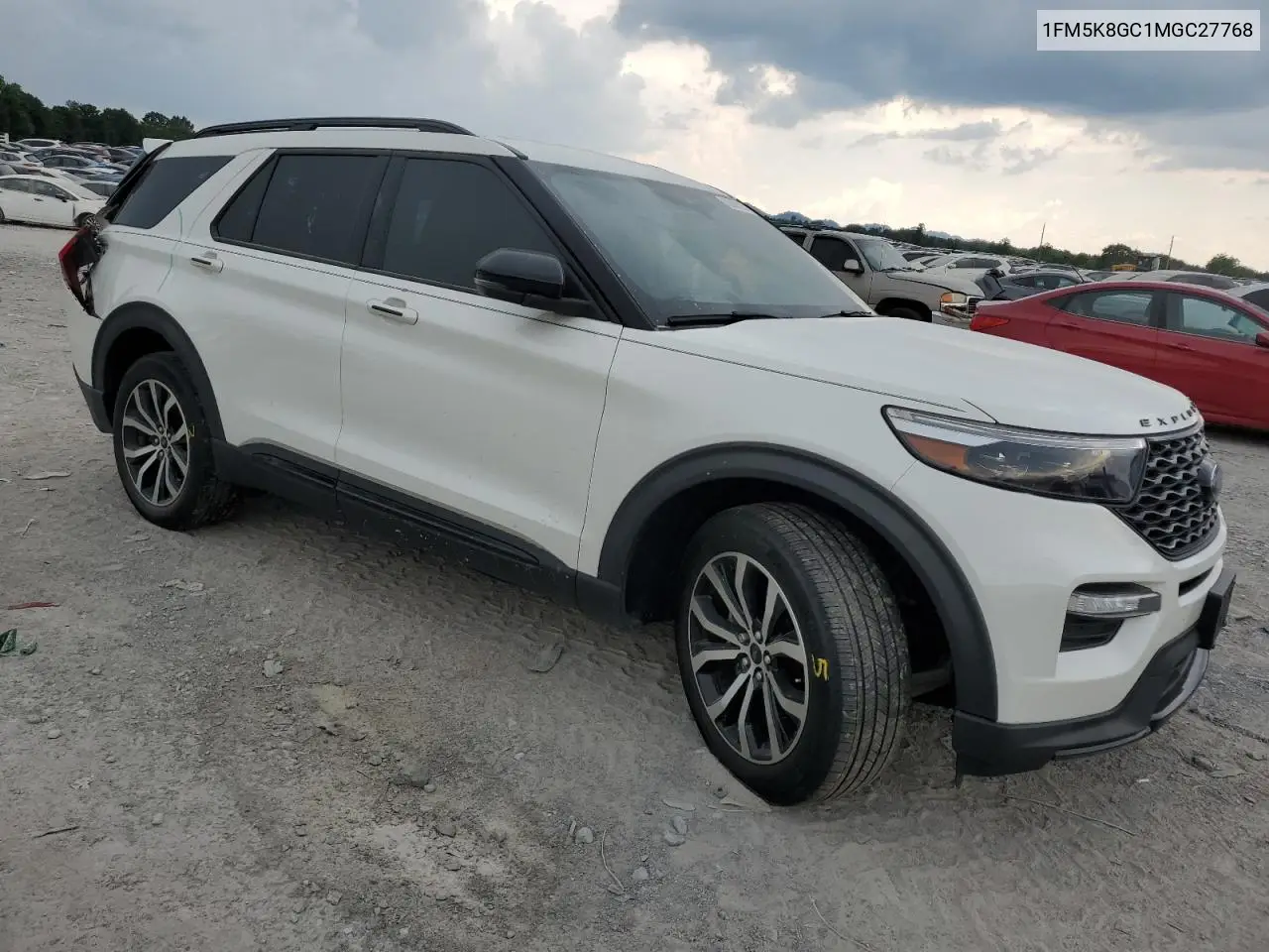 2021 Ford Explorer St VIN: 1FM5K8GC1MGC27768 Lot: 62668325