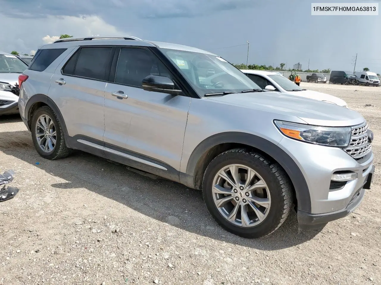 2021 Ford Explorer Limited VIN: 1FMSK7FH0MGA63813 Lot: 62846815