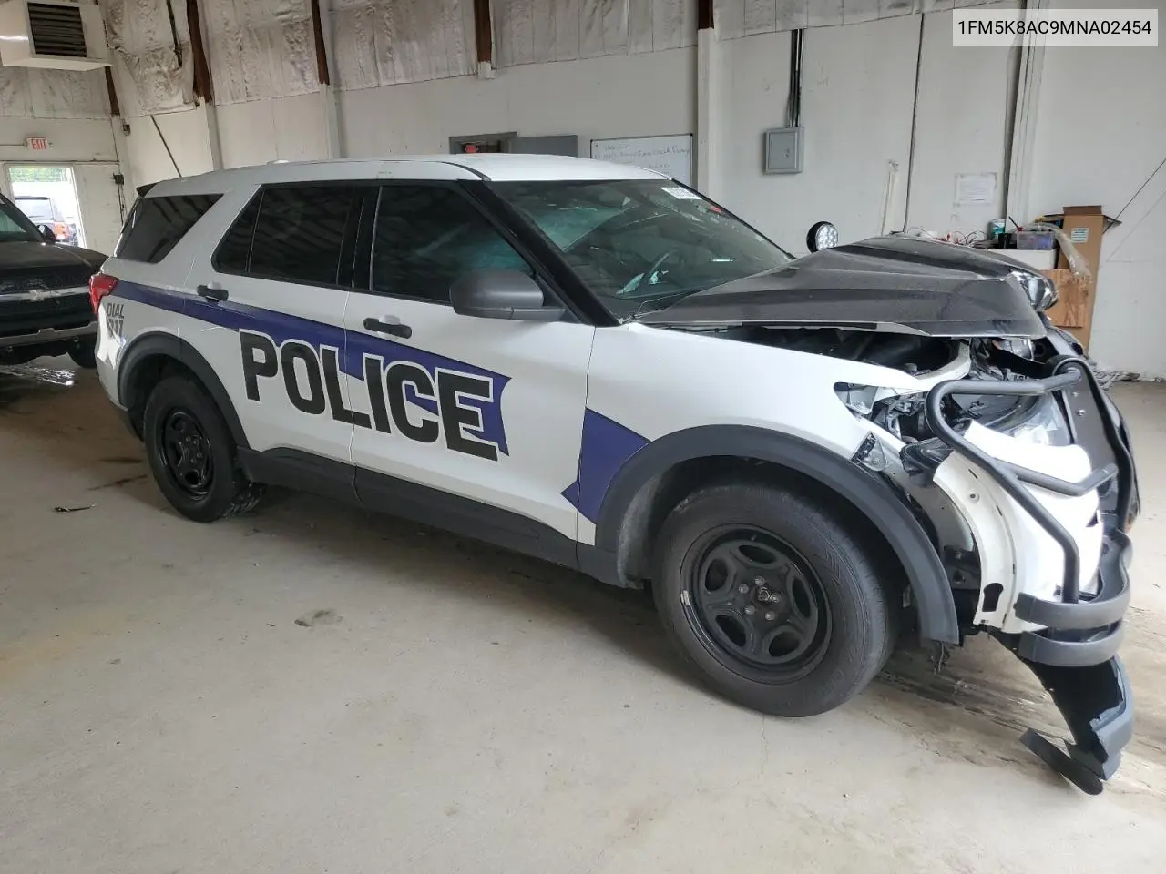 2021 Ford Explorer Police Interceptor VIN: 1FM5K8AC9MNA02454 Lot: 63217845