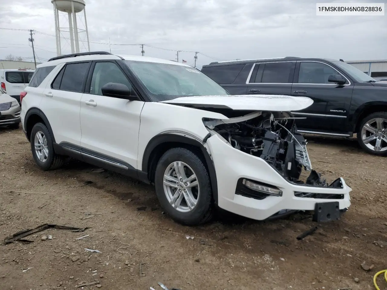 2022 Ford Explorer Xlt VIN: 1FMSK8DH6NGB28836 Lot: 53517375