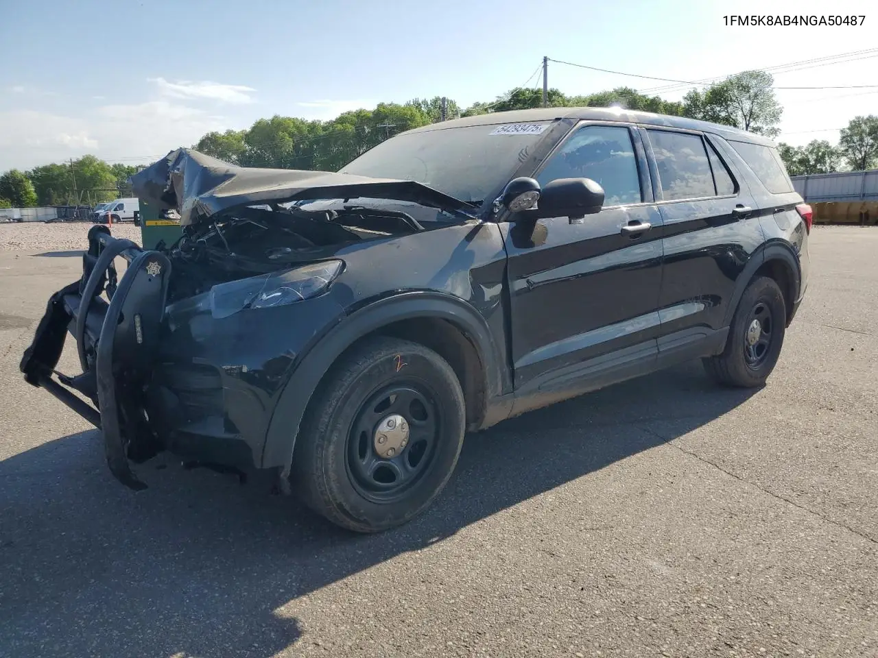 2022 Ford Explorer Police Interceptor VIN: 1FM5K8AB4NGA50487 Lot: 54293475