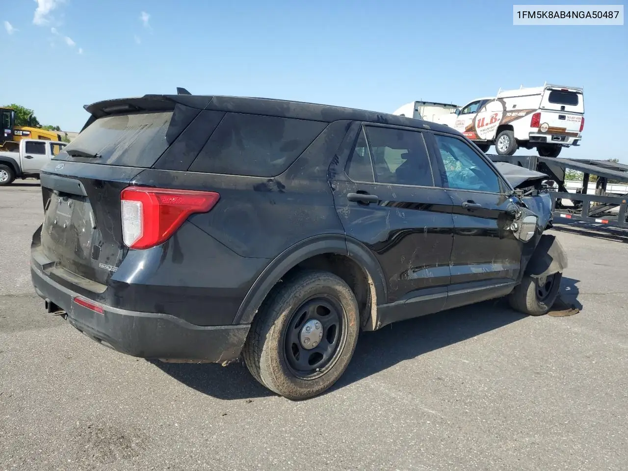 2022 Ford Explorer Police Interceptor VIN: 1FM5K8AB4NGA50487 Lot: 54293475