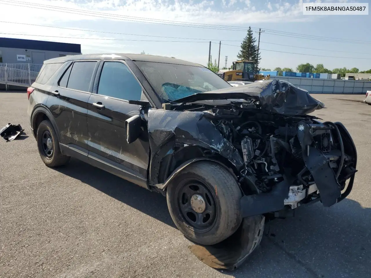 2022 Ford Explorer Police Interceptor VIN: 1FM5K8AB4NGA50487 Lot: 54293475